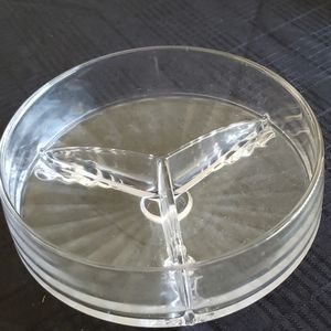 Glass Divided Serving Dish.